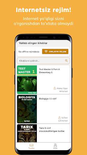 GoTest: Imtihonlar, DTM, Test