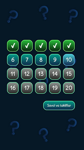 Viktorina Uz  - Test savollari
