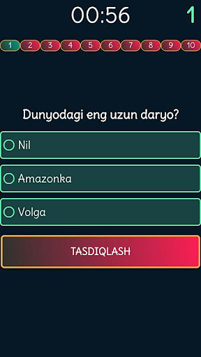 Viktorina Uz  - Test savollari